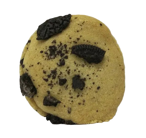 Tumbeler Sugar Cookie with oreo center and oreo crumble top on a white background