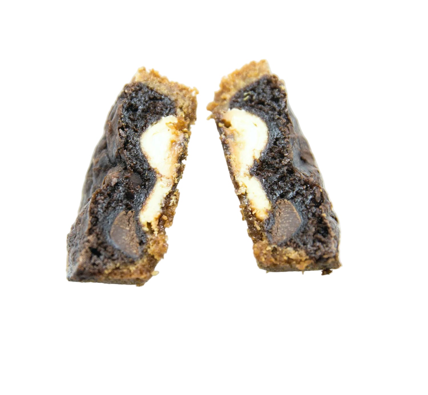 Chocolate Mountain — Tumbeler Cookie Topped with a Ghirardelli Brownie & Filled with a White Chocolate Truffle