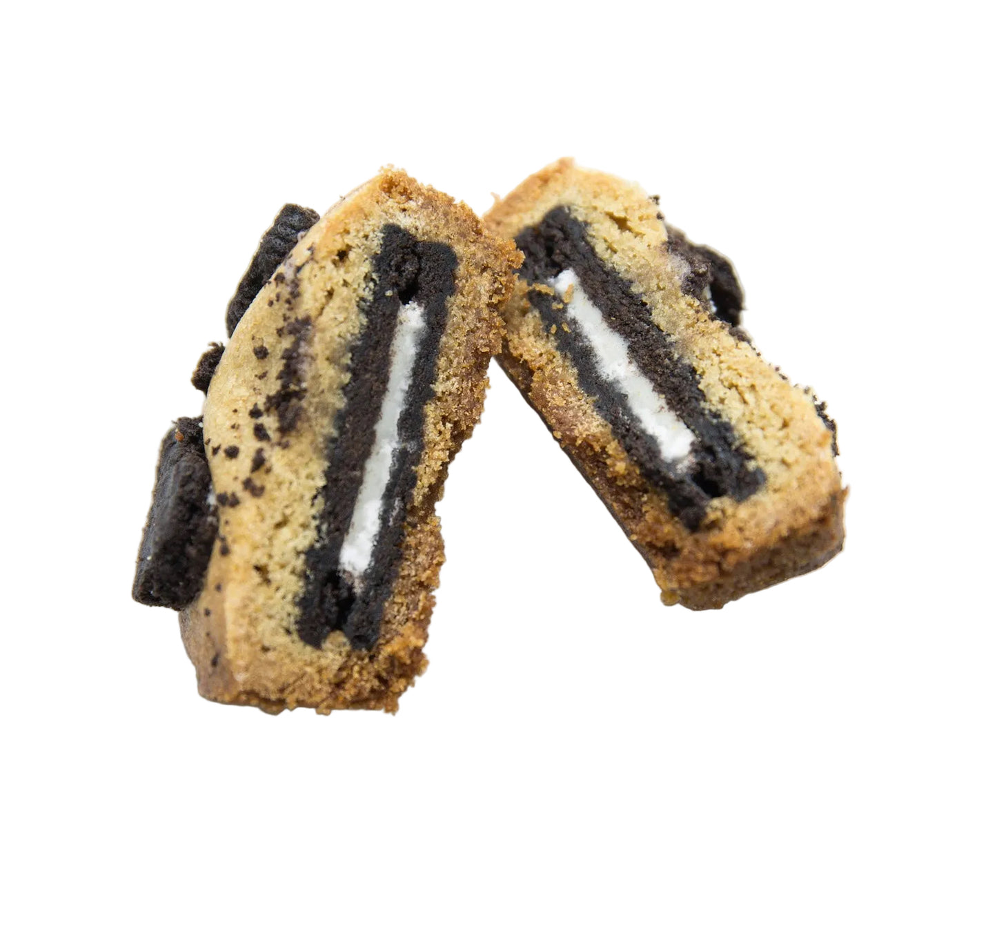 Cookies ‘n’ Cream — Tumbeler Cookie with an Oreo Center & Topped with Oreo Cookie Crumble