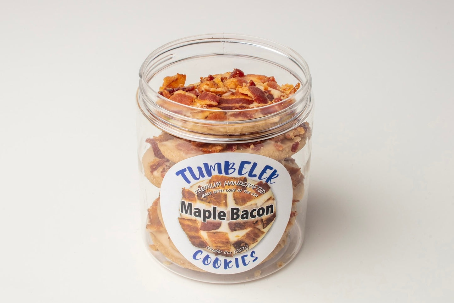 Maple Bacon — Tumbeler Cookie with maple syrup frosting & bacon 