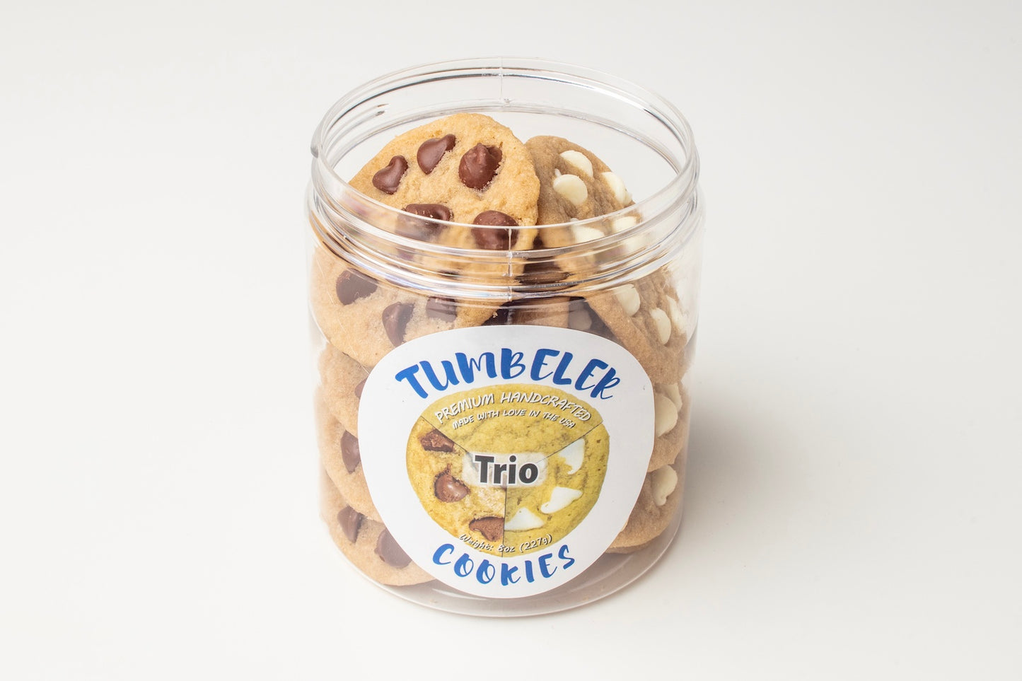 Trio — 4 Chocolate Chip, 4 Tumbeler, 4 White Chocolate Chip