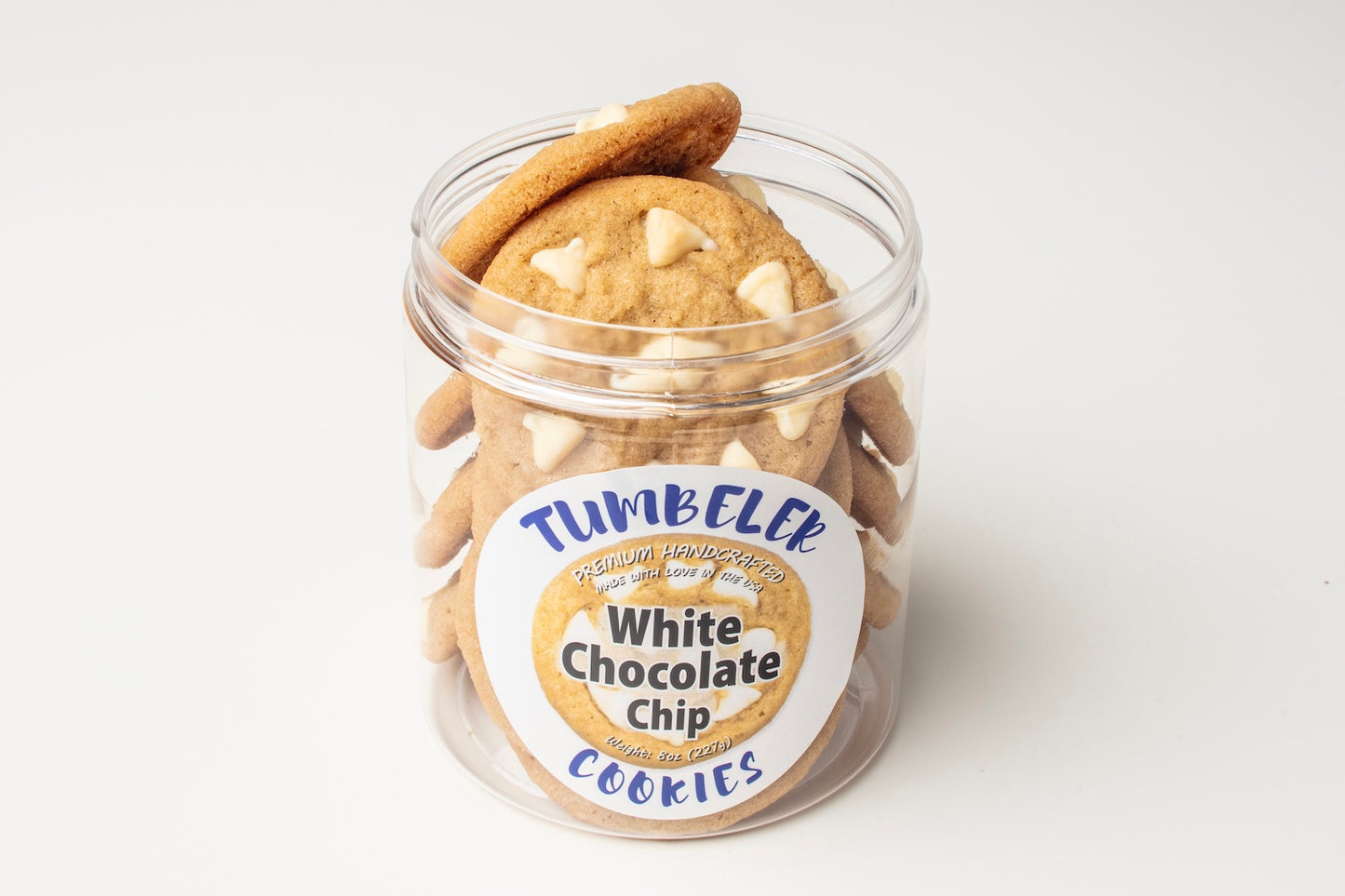 White Chocolate Chip — Tumbeler Cookie with 10 White Chocolate Chips