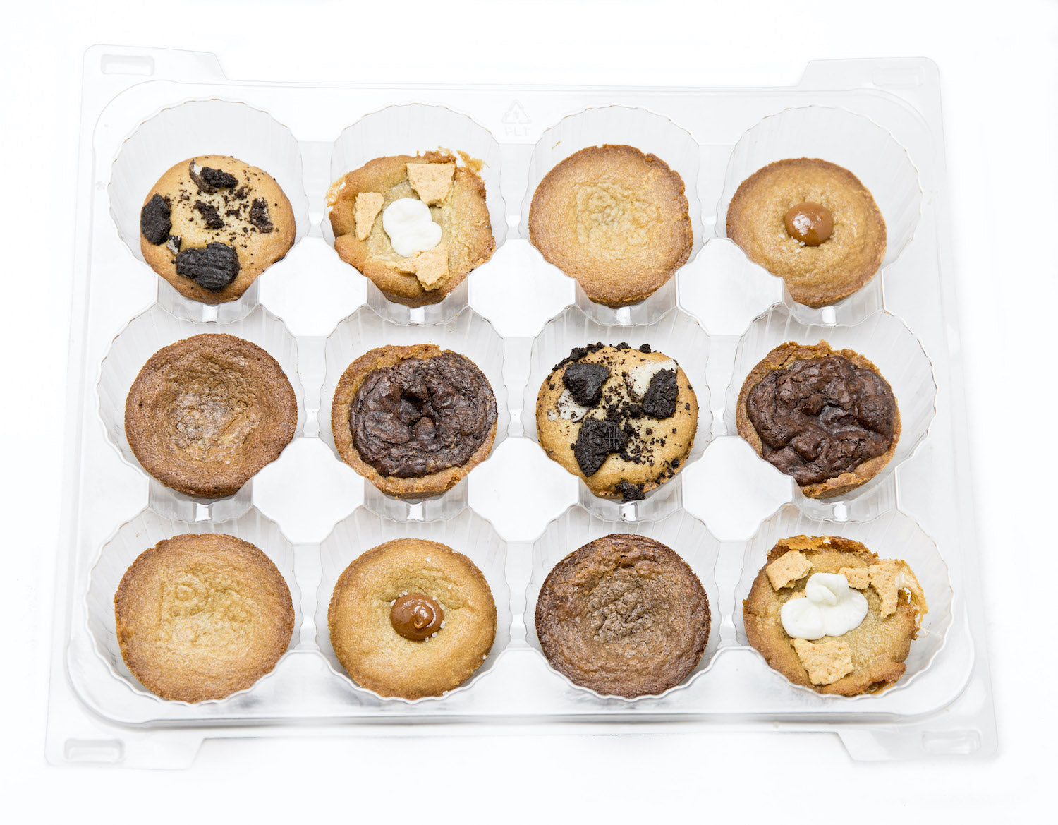 double the dough, double the fun! Assortment Flight — 2 Chocolate Mountain, 2 Cookies ‘n’ Cream, 2 Nutella, 2 Peanut Butter Infused, 2 Salted Caramel, 2 S’mores